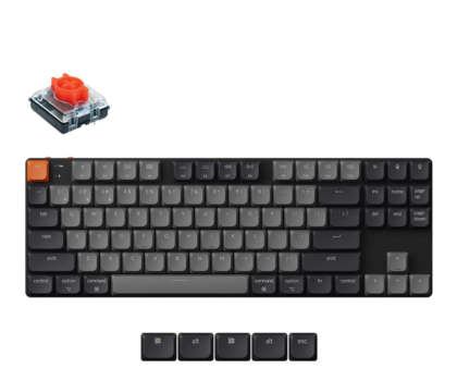 Klawiatura Keychron K1X Low Profile Red Switch White Backlight TKL 80% K1X-A1